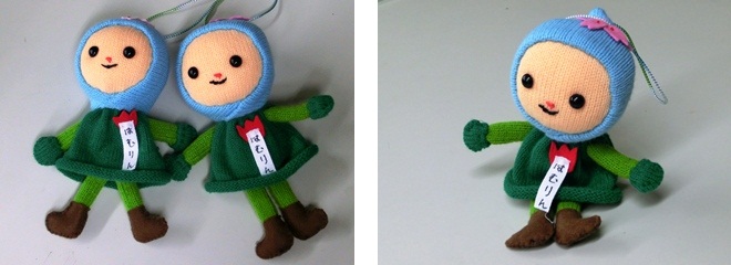 はむりんのマスコット人形の写真