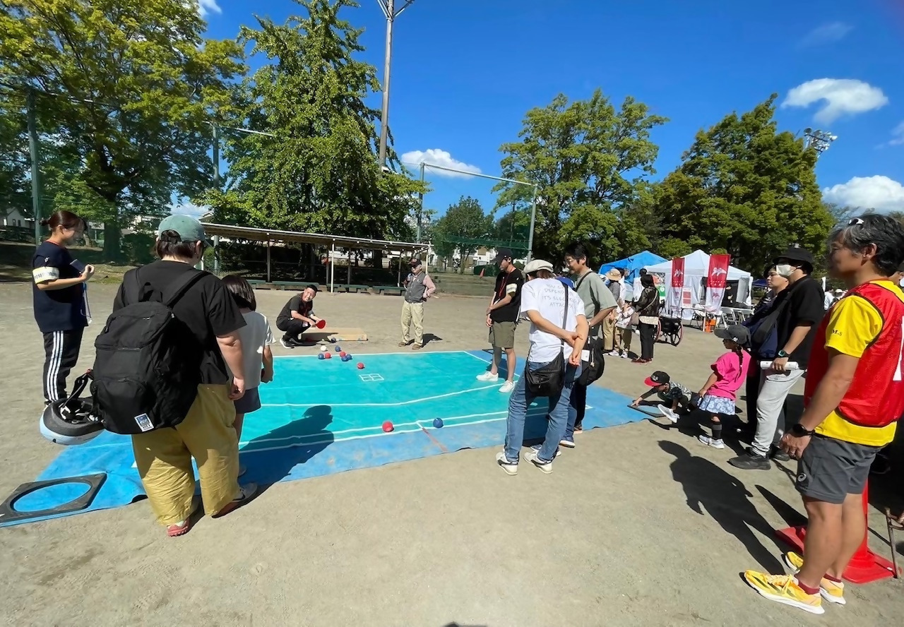 ボッチャ体験の写真(R6)