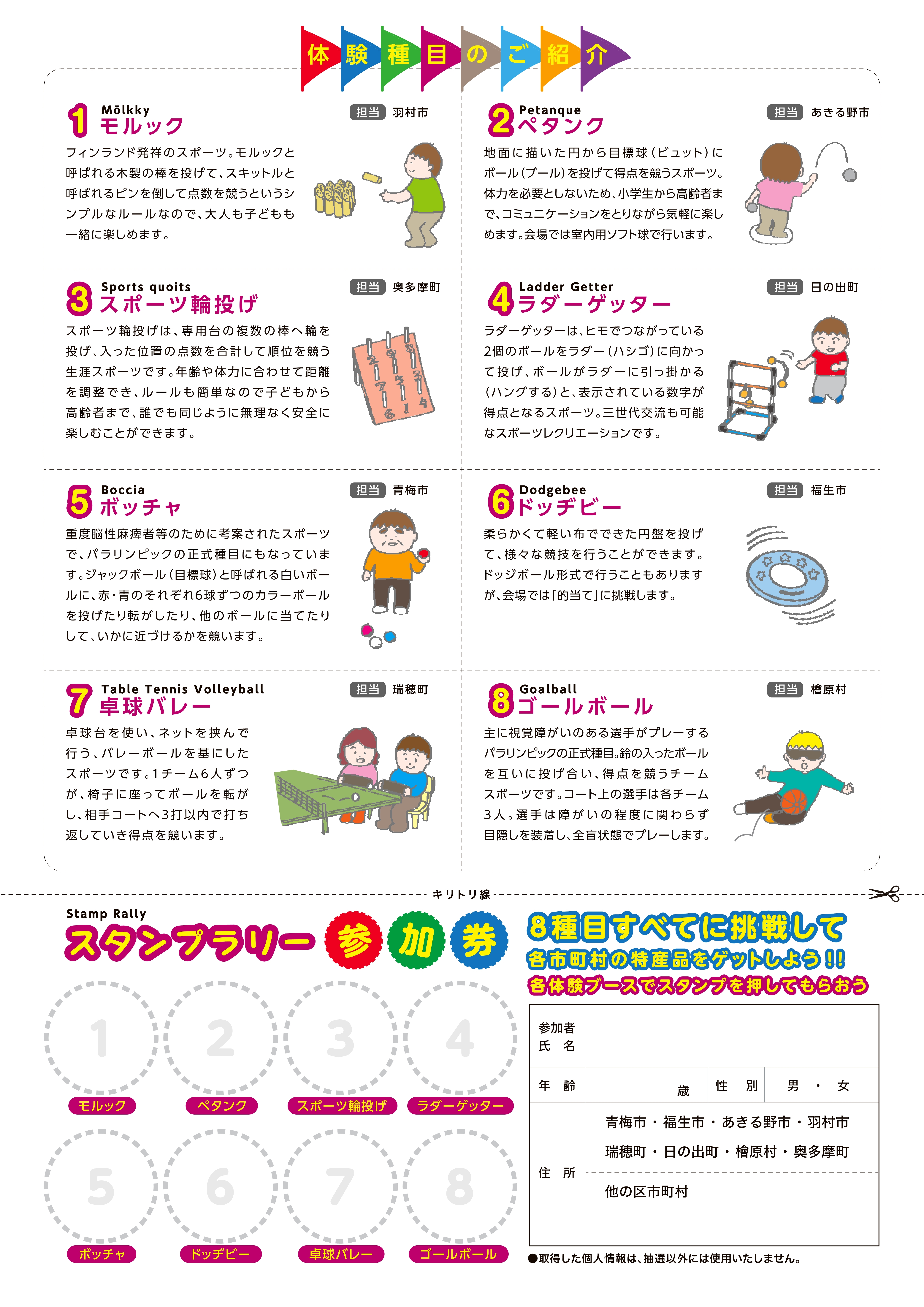 スポーツフェスタチラシの写真