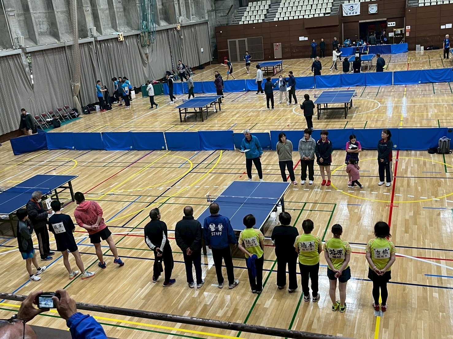 卓球の様子
